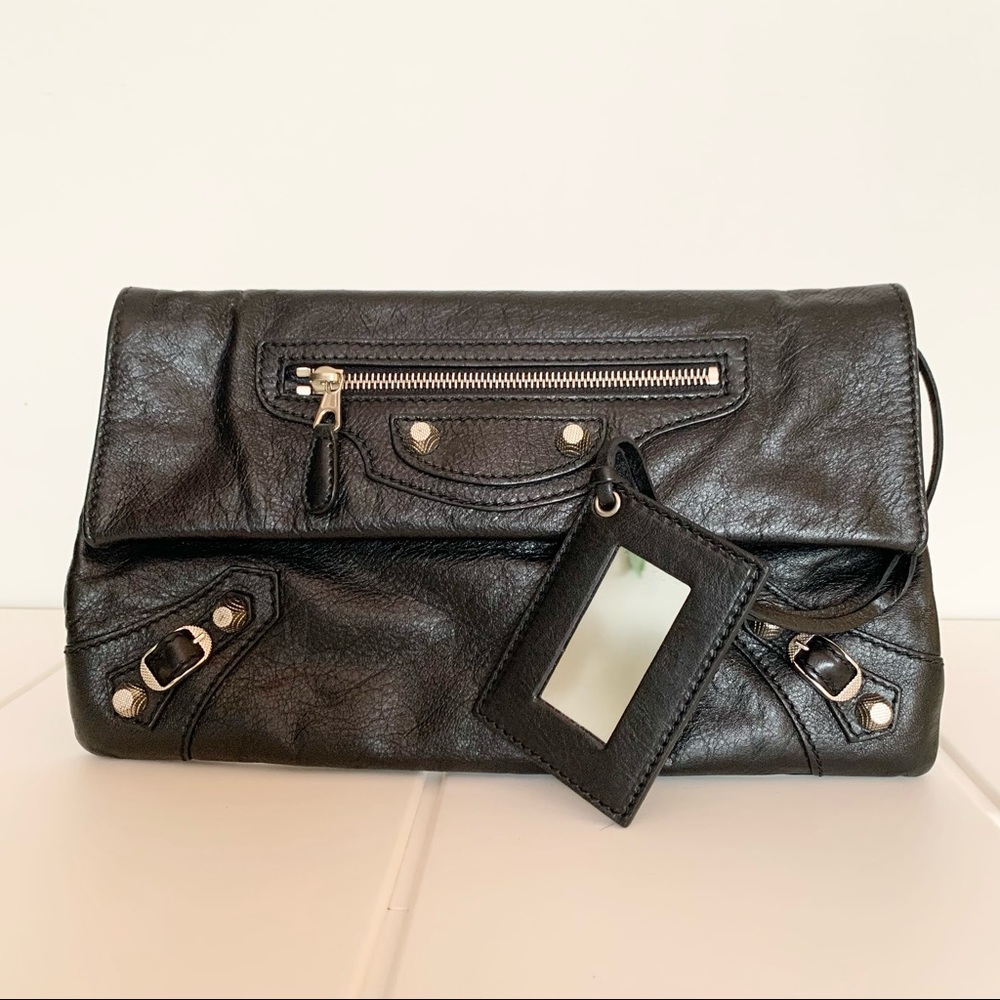 Balenciaga Giant Silver Hardware Envelope Clutch - Picture 4 of 9